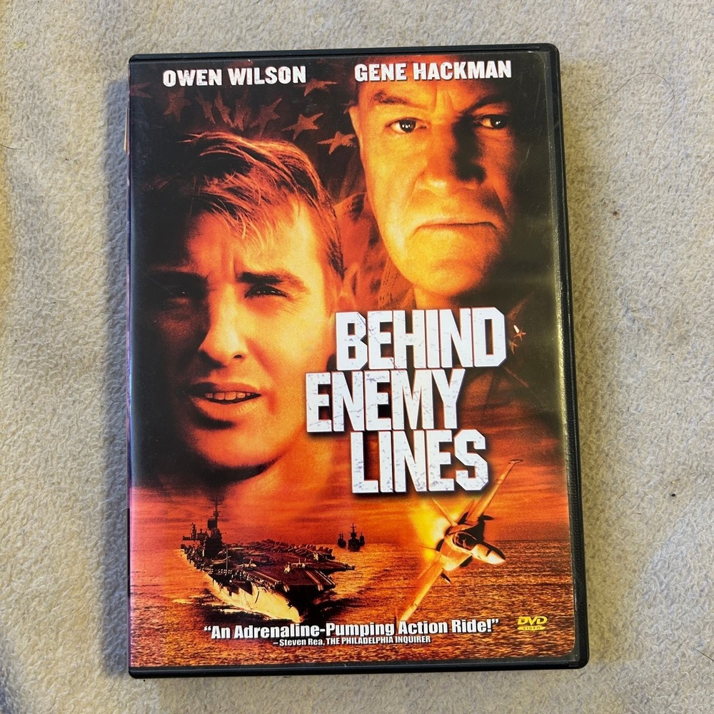 Behind Enemy Lines DVD‎ 2001 Owen Wilson Gene Hackman Action Thriller Widescreen